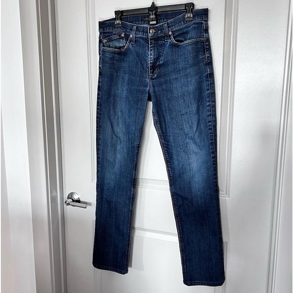 JOE’S JEANS The Brixton Straight & Narrow Dark Blue Wash Mid Rise Denim W33  XL - Picture 7 of 16